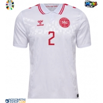 Moški Nogometni dresi Danska Joachim Andersen #2 Gostujoči EP 2024 Kratek Rokav